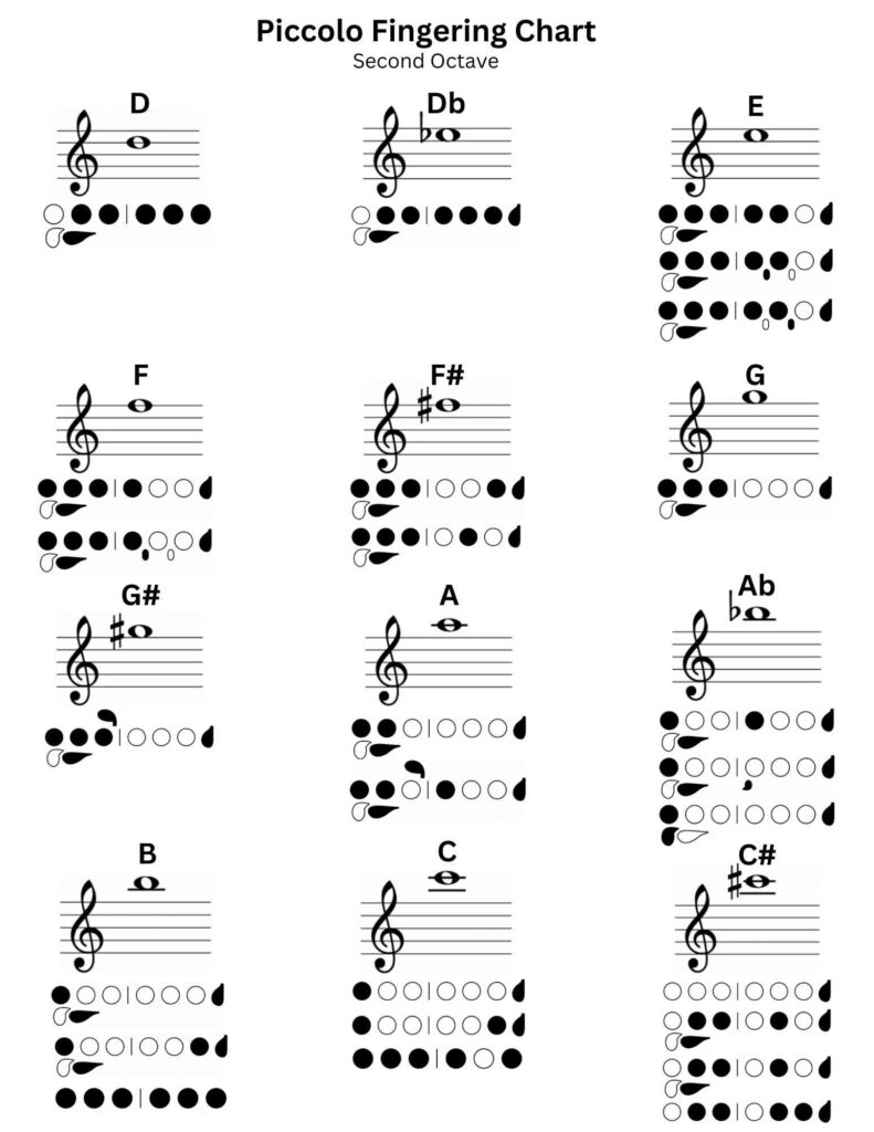 Piccolo Fingering Chart 2