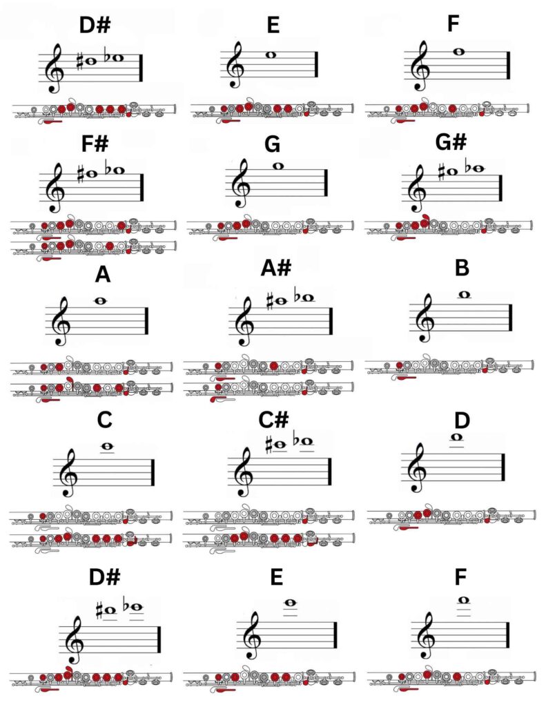  C flute fingering chart in PDF 2