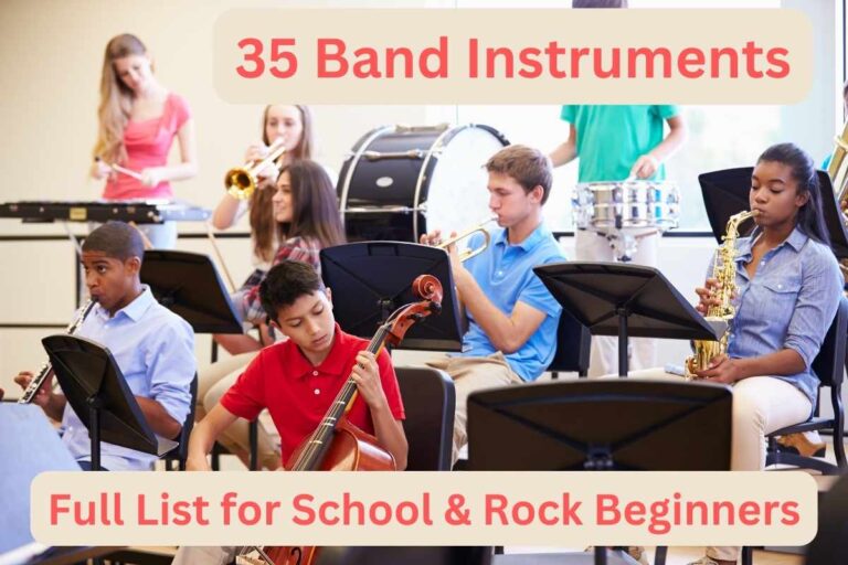 35 Band Instruments: Full List for School & Rock Beginners 2023