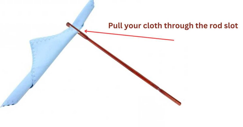Place a Soft Cloth Over The Cleaning Rod