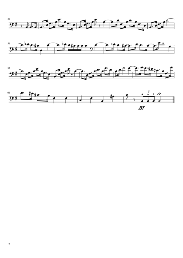 Dance of the Knights For Bass Trombone