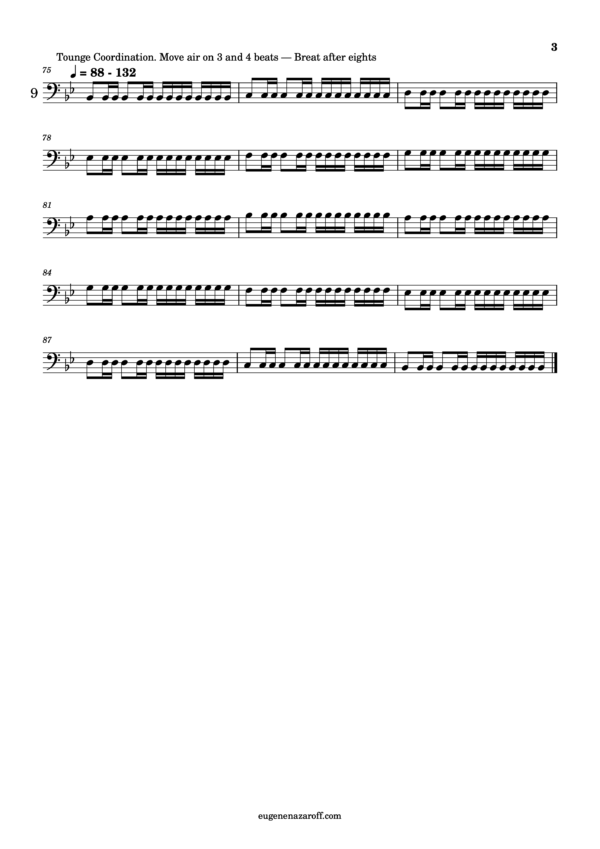 Trombone Articulation Exercises