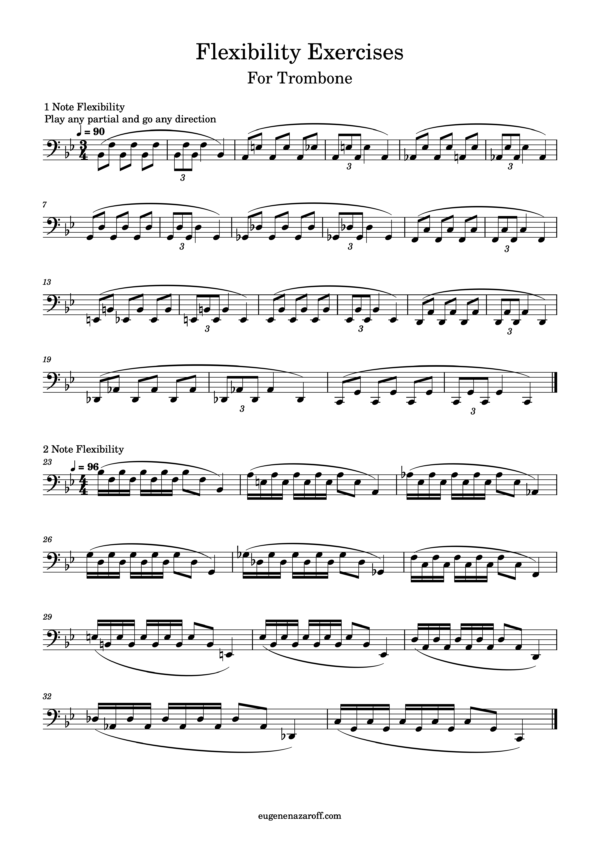 Trombone Flexibility Exercises