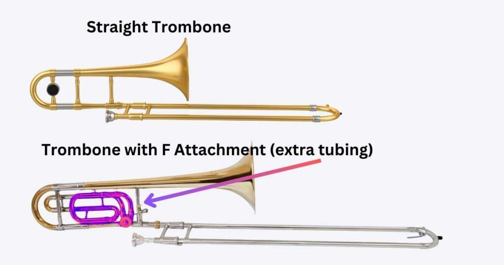 Straight Trombone Vs F Attachment Trombone