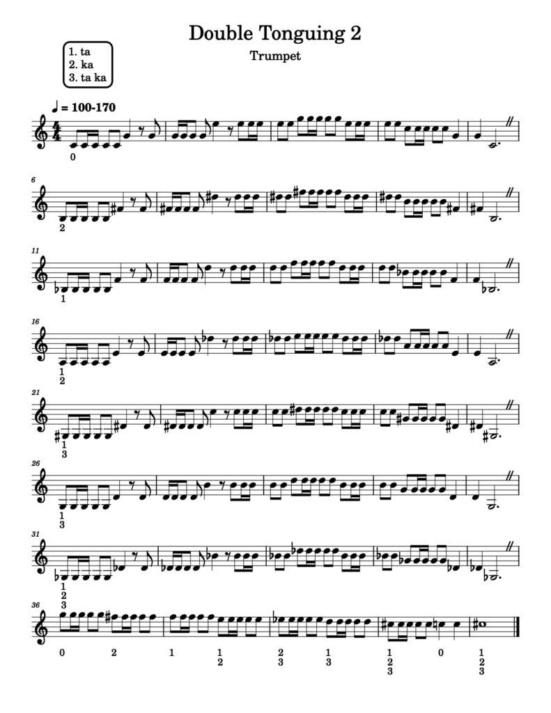 Double Tonguing Trumpet 2