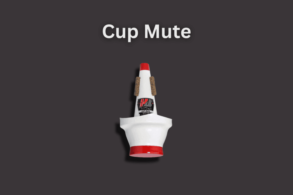 Types of trumpet mutes: Cup Mute